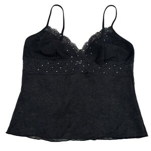 Victoria’s Secret vintage Y2K lace cami with rhinestones